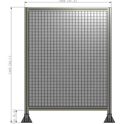 A3-1400-1050-0150-ZYMFA GUARDING PANEL 1400MM TALL X 1050MM WIDE 1'' MESH