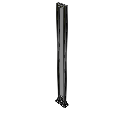 A3-2135-0200-0150-ZYPFK GUARDING PANEL 2135MM TALL X 200MM WIDE 1/4'' POLYCARBONATE
