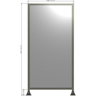 A3-2400-1200-0150-ZYPFK GUARDING PANEL 2400MM TALL X 1200MM WIDE 1/4'' POLYCARBONATE