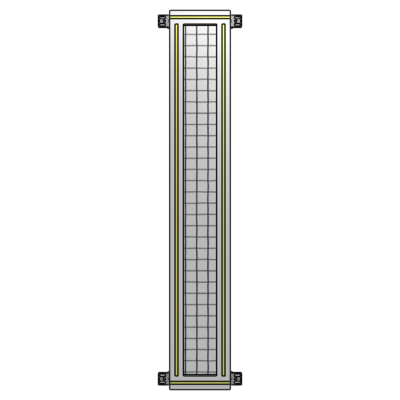 GUARDING PANEL 1400MM TALL X 200MM WIDE 1'' MESH