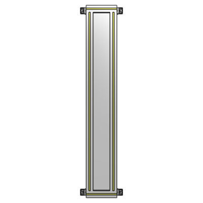 GUARDING PANEL 1400MM TALL X 200MM WIDE 1/4'' POLYCARBONATE