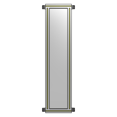 GUARDING PANEL 1400MM TALL X 300MM WIDE 1/4'' POLYCARBONATE