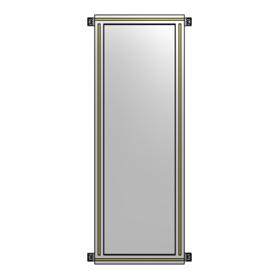 GUARDING PANEL 1400MM TALL X 450MM WIDE 1/4'' POLYCARBONATE