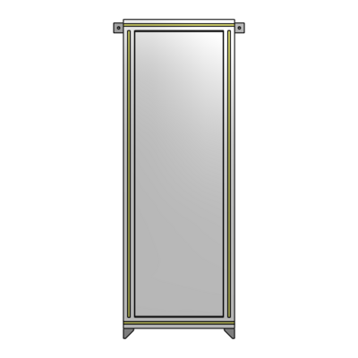 GUARDING PANEL 1400MM TALL X 450MM WIDE 1/4'' POLYCARBONATE