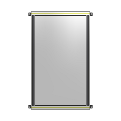 GUARDING PANEL 1400MM TALL X 750MM WIDE 1/4'' POLYCARBONATE