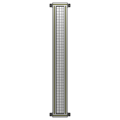 GUARDING PANEL 1700MM TALL X 200MM WIDE 1'' MESH