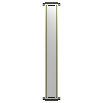 GUARDING PANEL 1700MM TALL X 200MM WIDE 1/4'' POLYCARBONATE