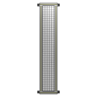GUARDING PANEL 1700MM TALL X 300MM WIDE 1'' MESH