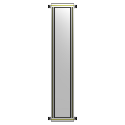 GUARDING PANEL 1700MM TALL X 300MM WIDE 1/4'' POLYCARBONATE