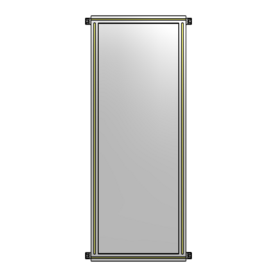 GUARDING PANEL 1700MM TALL X 600MM WIDE 1/4'' POLYCARBONATE