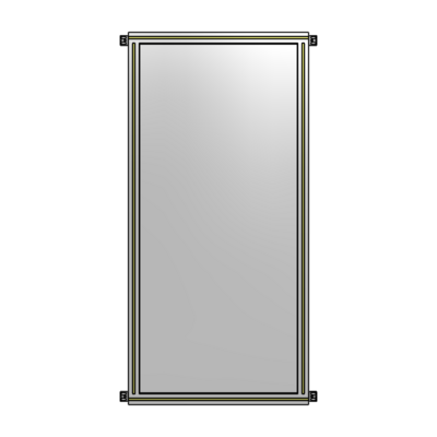 GUARDING PANEL 1700MM TALL X 750MM WIDE 1/4'' POLYCARBONATE