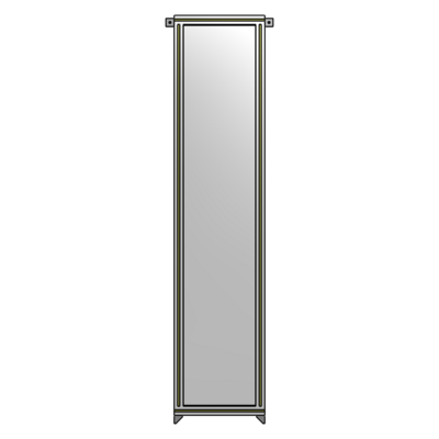 GUARDING PANEL 2135MM TALL X 450MM WIDE 1/4'' POLYCARBONATE