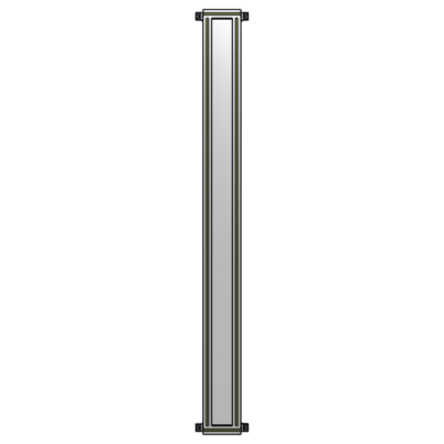 GUARDING PANEL 2400MM TALL X 200MM WIDE 1/4'' POLYCARBONATE