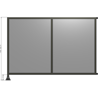 B1-1700-2400-0150-HYPFK GUARDING PANEL 1700MM TALL X 2400MM WIDE 1/4'' POLYCARBONATE
