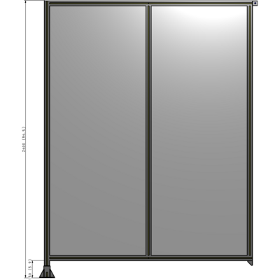 B1-2400-1800-0150-TYPFA GUARDING PANEL 2400MM TALL X 1800MM WIDE 1/4'' POLYCARBONATE