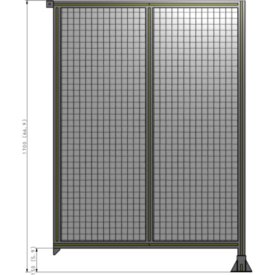 B2-1700-1200-0150-TYMFK GUARDING PANEL 1700MM TALL X 1200MM WIDE 1'' MESH