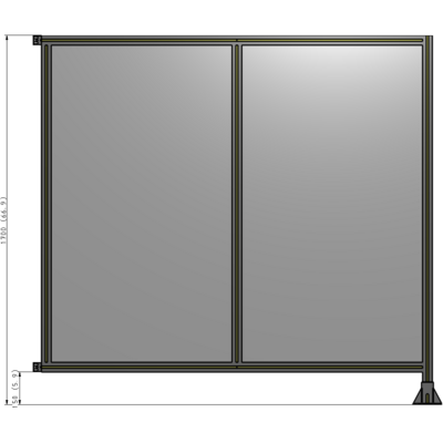 B2-1700-1800-0150-HYPFK GUARDING PANEL 1700MM TALL X 1800MM WIDE 1/4'' POLYCARBONATE