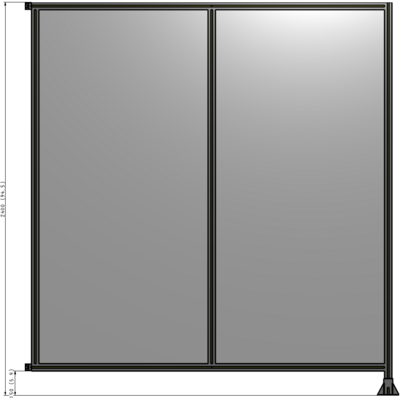B2-2400-2200-0150-HYPFA GUARDING PANEL 2400MM TALL X 2200MM WIDE 1/4'' POLYCARBONATE