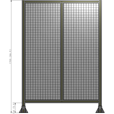 B3-1700-1200-0150-ZYMFA GUARDING PANEL 1700MM TALL X 1200MM WIDE 1'' MESH