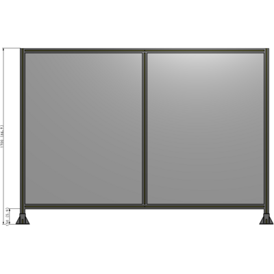 B3-1700-2400-0150-ZYPFK GUARDING PANEL 1700MM TALL X 2400MM WIDE 1/4'' POLYCARBONATE