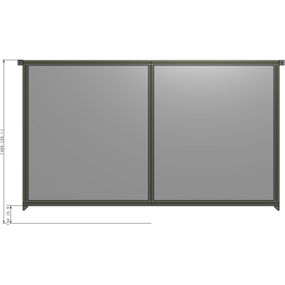 B4-1400-2200-0150-TYPZK GUARDING PANEL 1400MM TALL X 2200MM WIDE 1/4'' POLYCARBONATE