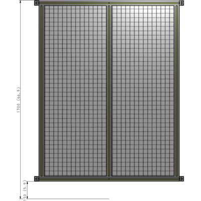 B4-1700-1200-0150-HYMZA GUARDING PANEL 1700MM TALL X 1200MM WIDE 1'' MESH