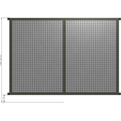B4-1700-2200-0150-HYMZA GUARDING PANEL 1700MM TALL X 2200MM WIDE 1'' MESH