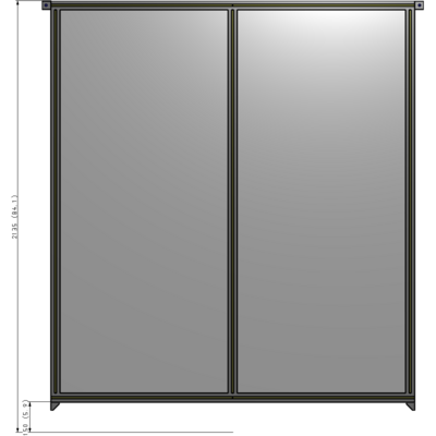 B4-2135-1800-0150-TYPZA GUARDING PANEL 2135MM TALL X 1800MM WIDE 1/4'' POLYCARBONATE
