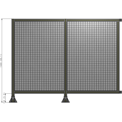 B5-1400-1800-0150-HYMFK GUARDING PANEL 1400MM TALL X 1800MM WIDE 1'' MESH