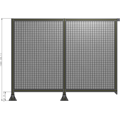 B5-1400-1800-0150-TYMFK GUARDING PANEL 1400MM TALL X 1800MM WIDE 1'' MESH