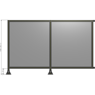 B5-1400-2200-0150-HYPFA GUARDING PANEL 1400MM TALL X 2200MM WIDE 1/4'' POLYCARBONATE