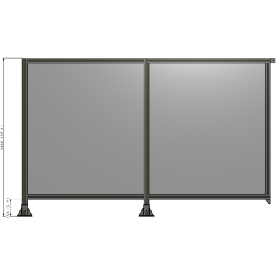 B5-1400-2200-0150-TYPFK GUARDING PANEL 1400MM TALL X 2200MM WIDE 1/4'' POLYCARBONATE