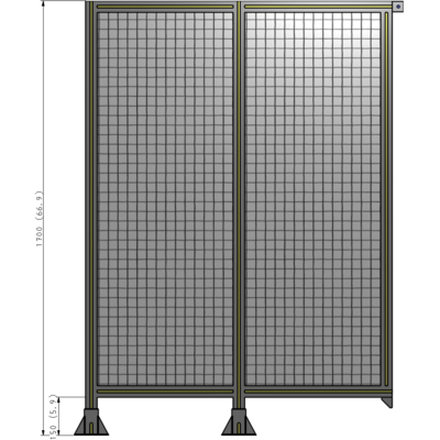 B5-1700-1200-0150-TYMFA GUARDING PANEL 1700MM TALL X 1200MM WIDE 1'' MESH