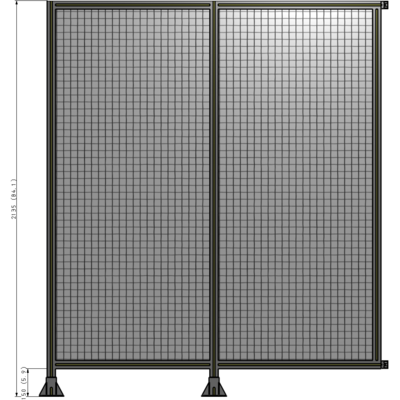 B5-2135-1800-0150-HYMFK GUARDING PANEL 2135MM TALL X 1800MM WIDE 1'' MESH