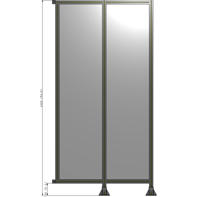 B6-2400-1200-0150-HYPFK GUARDING PANEL 2400MM TALL X 1200MM WIDE 1/4'' POLYCARBONATE