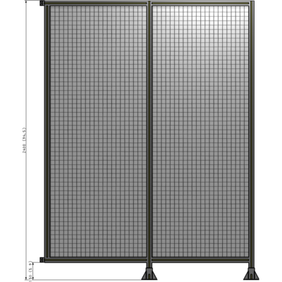 B6-2400-1800-0150-HYMFK GUARDING PANEL 2400MM TALL X 1800MM WIDE 1'' MESH