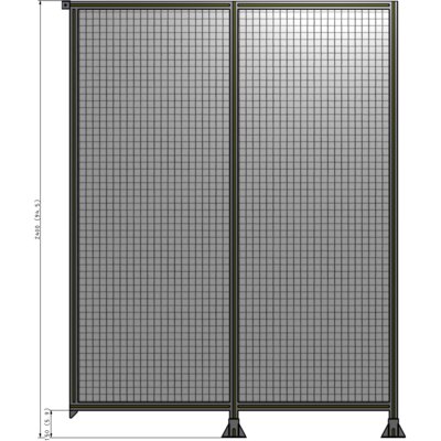 B6-2400-1800-0150-TYMFK GUARDING PANEL 2400MM TALL X 1800MM WIDE 1'' MESH