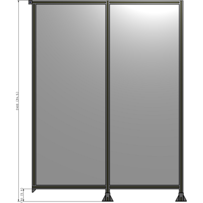 B6-2400-1800-0150-TYPFK GUARDING PANEL 2400MM TALL X 1800MM WIDE 1/4'' POLYCARBONATE