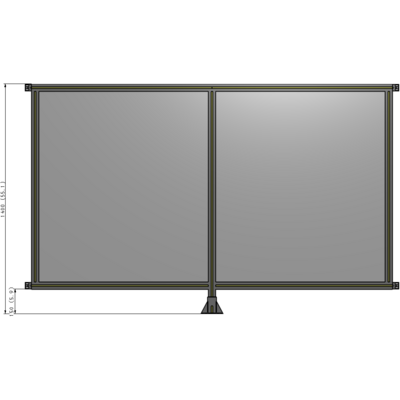 B7-1400-2200-0150-HYPFA GUARDING PANEL 1400MM TALL X 2200MM WIDE 1/4'' POLYCARBONATE
