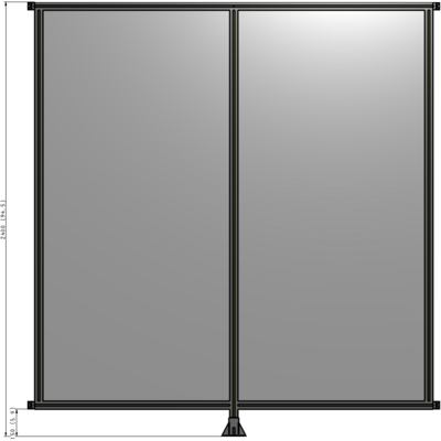 B7-2400-2200-0150-HYPFK GUARDING PANEL 2400MM TALL X 2200MM WIDE 1/4'' POLYCARBONATE