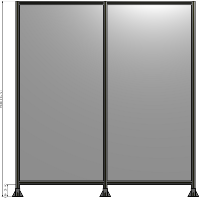 B8-2400-2200-0150-ZYPFK GUARDING PANEL 2400MM TALL X 2400MM WIDE 1/4'' POLYCARBONATE
