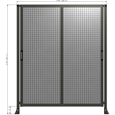 E4-2135-1750-0150-GYMTK GUARDING PANEL 2135MM TALL X 1750MM WIDE 1'' MESH