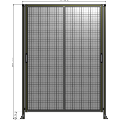 E4-2400-1750-0150-GYMTK GUARDING PANEL 2400MM TALL X 1750MM WIDE 1'' MESH