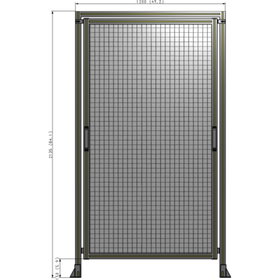 E5-2135-1200-0150-GYMTA GUARDING PANEL 2135MM TALL X 1200MM WIDE 1'' MESH