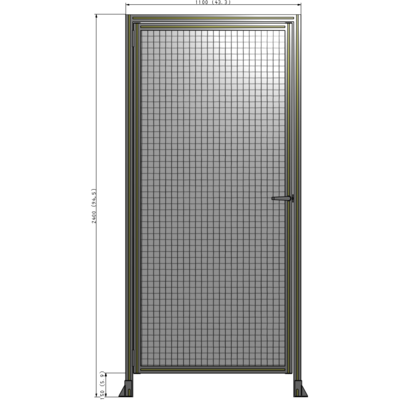 G1-2400-1100-0150-EYMTK GUARDING PANEL 2400MM TALL X 1100MM WIDE 1'' MESH