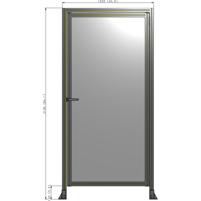 G2-2135-1020-0150-EYPTK GUARDING PANEL 2135MM TALL X 1020MM WIDE 1/4'' POLYCARBONATE
