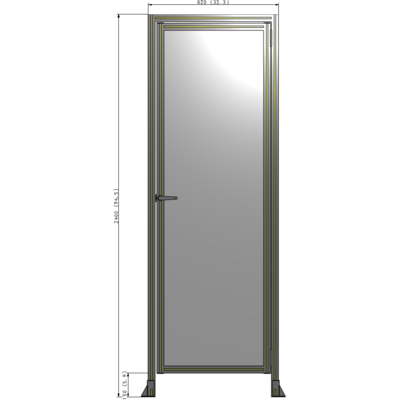 G2-2400-0820-0150-EYPTA GUARDING PANEL 2400MM TALL X 820MM WIDE 1/4'' POLYCARBONATE