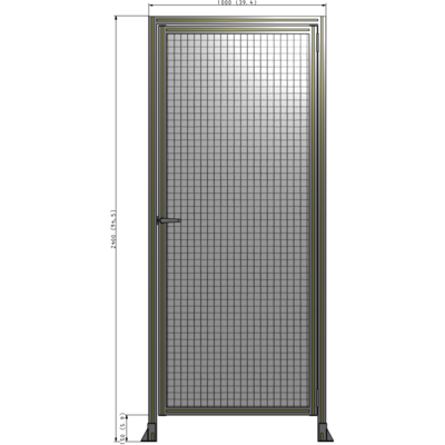 G2-2400-1000-0150-EYMTK GUARDING PANEL 2400MM TALL X 1000MM WIDE 1'' MESH