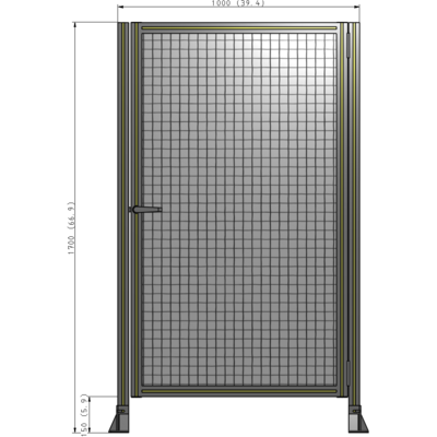 G6-1700-1000-0150-EYMTK GUARDING PANEL 1700MM TALL X 1000MM WIDE 1'' MESH
