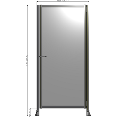G6-2135-1000-0150-EYPTK GUARDING PANEL 2135MM TALL X 1000MM WIDE 1/4'' POLYCARBONATE